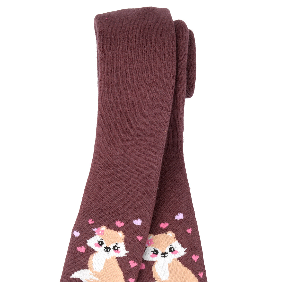 Mädchen Frottee-Strumpfhose mit Fuchs-Motiv