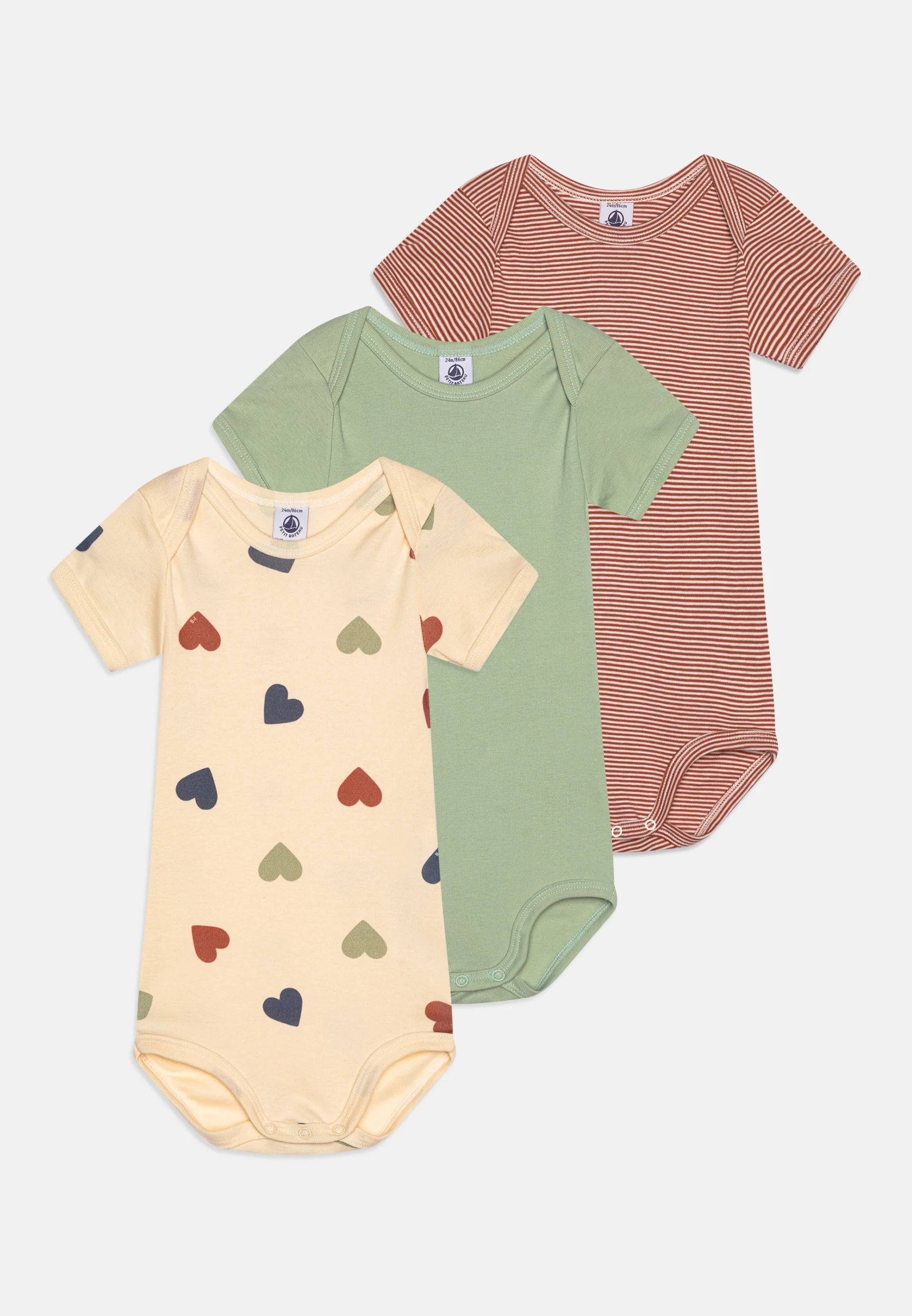 Petit Bateau BABY UNISEX 3 PACK - Body