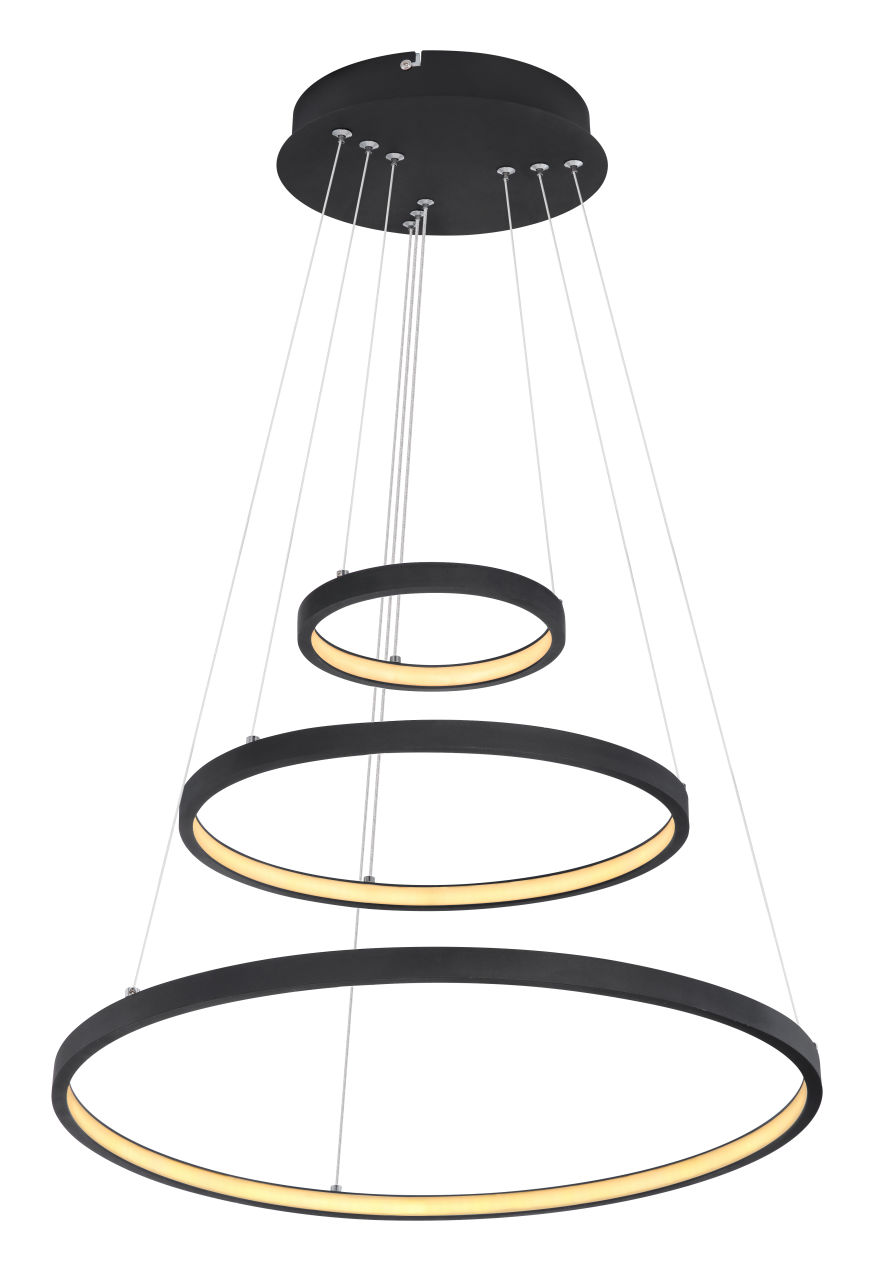 Globo Lighting - RALPH - Hängeleuchte Metall schwarz matt, LED