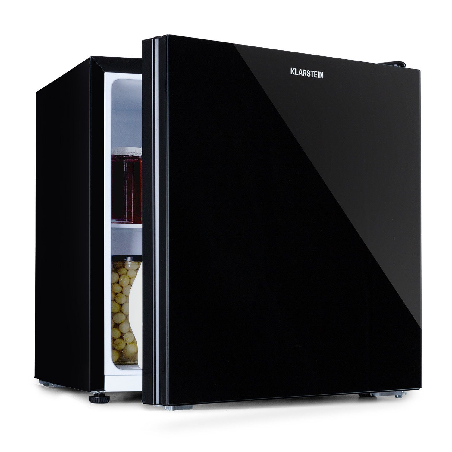Klarstein Table Top Kühlschrank HEA20-LuminFro-Blk 10036164, 44.5 cm hoch, 48 cm breit