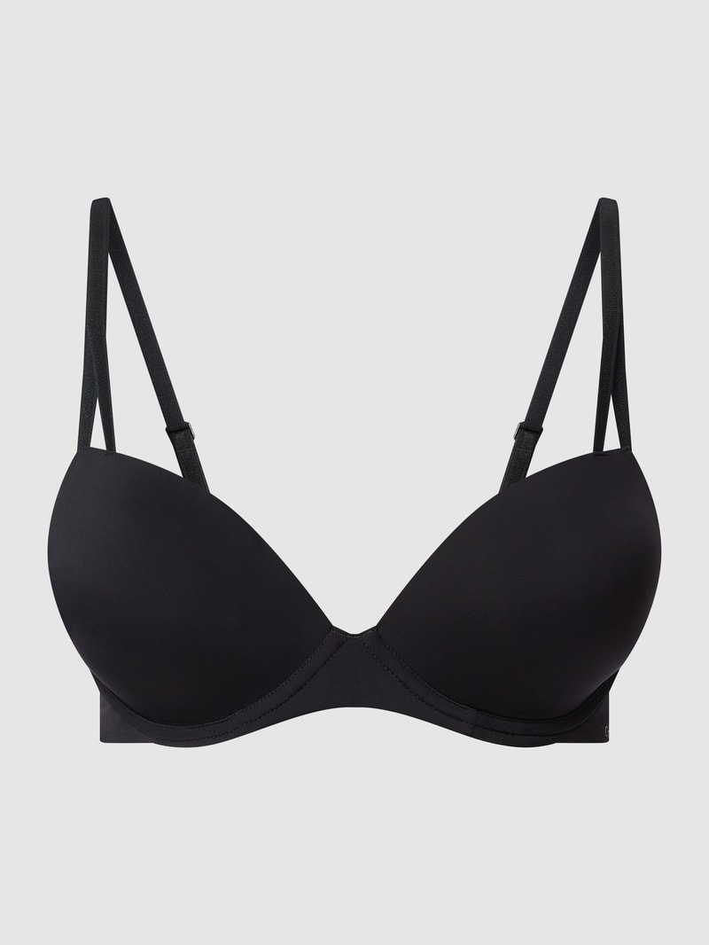 Push-up-BH aus Mikrofaser in schwarz