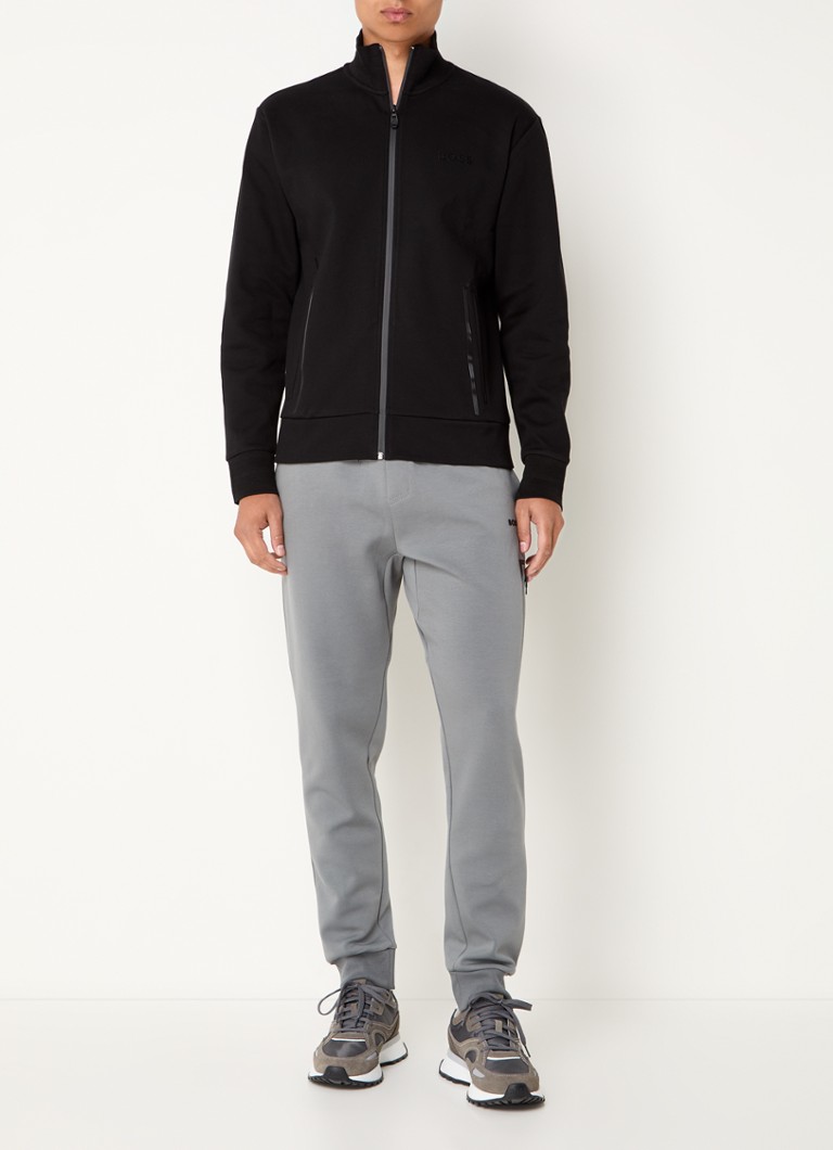 Cardigan tricotat subțire HUGO BOSS Skaz Mirror cu logo