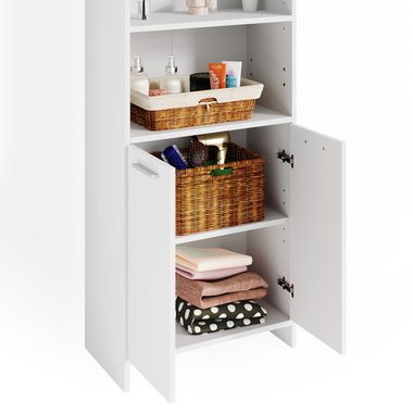 Vicco Hochschrank Badschrank Badezimmerschrank MARIS Weiß
