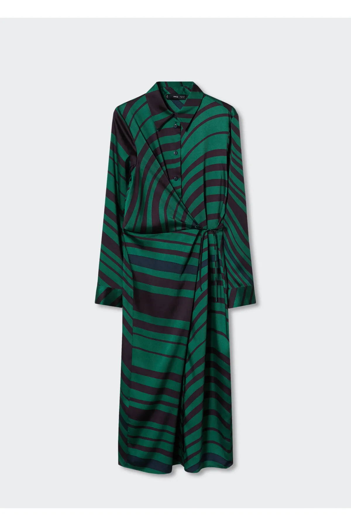 MANGO  Grünes Damenkleid 37065967