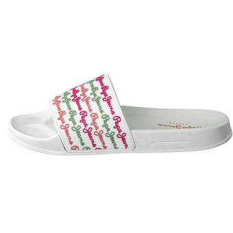 Pepe Jeans Slider Colors Pantolette in weiß