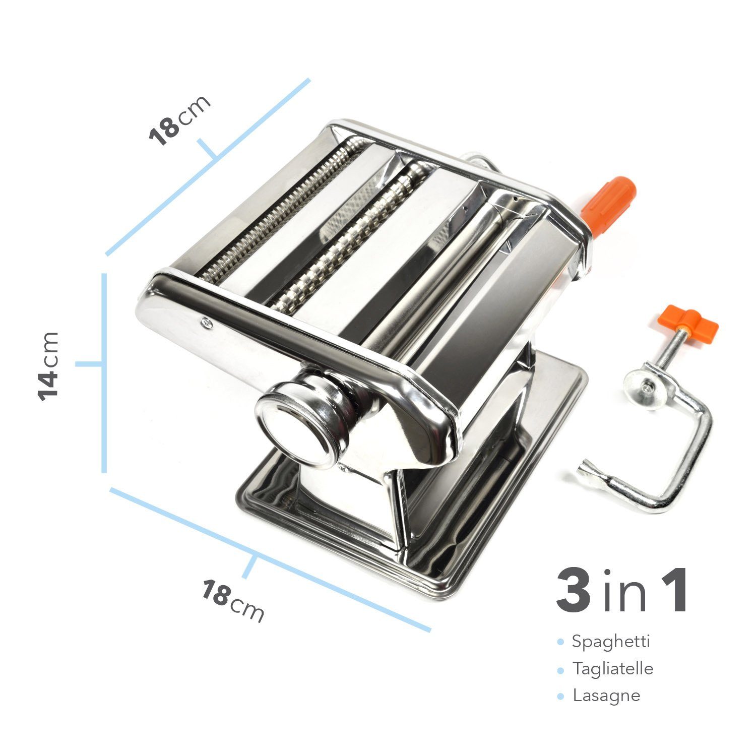 Dimono Nudelmaschine Pasta-Maschine Pastamaker, für frische Nudeln