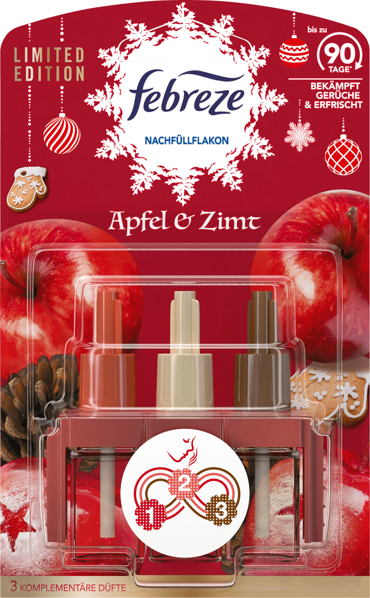 Lufterfrischer Duftstecker 3 Volution Apfel-Zimt Nachfüllpack, 20 ml