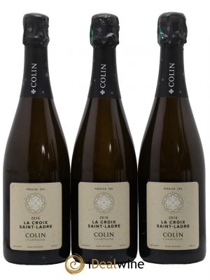 Champagne La Croix Saint Ladre Colin  2016 - Lot de 3 Bouteilles