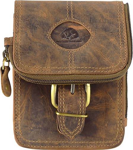 Greenburry Vintage Gürteltasche Leder 14,5 cm