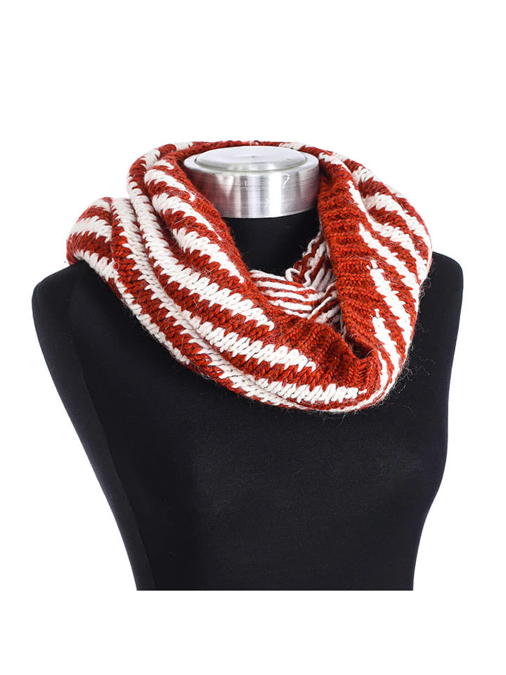 Buff Loop-Schal in Rot/ Weiß - (L)55 x (B)37 cm günstig kaufen onesize