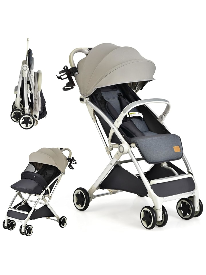 COSTWAY Kinderbuggy 0-36 Monate in Grau günstig kaufen onesize