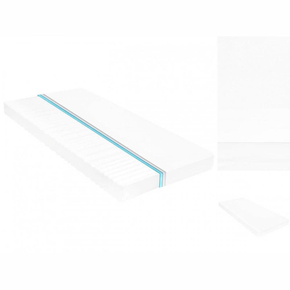 Kaltschaummatratze Matratze 80 x 200 cm 7 Zonen PU Schaum 10 cm H2 H3, vidaXL, 10 cm hoch