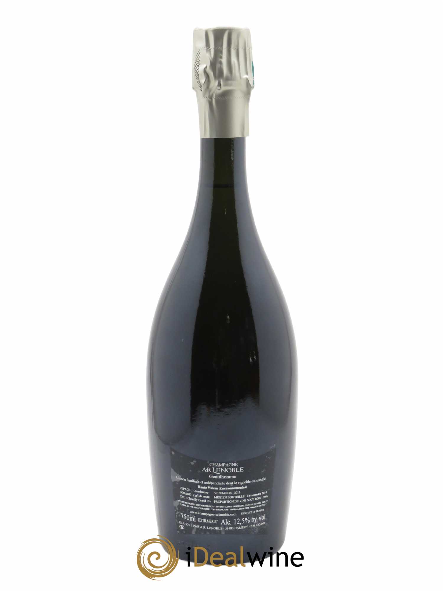 Blanc de Blancs Gentilhomme Grand Cru Extra Brut AR Lenoble  2013 - Lot de 1 Bouteille