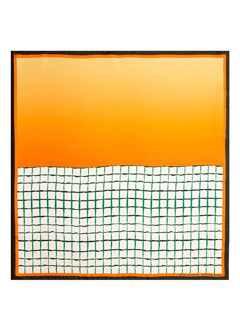Dries Van Noten Rock the Myrrh -silkkihuivi 75 x 75 cm