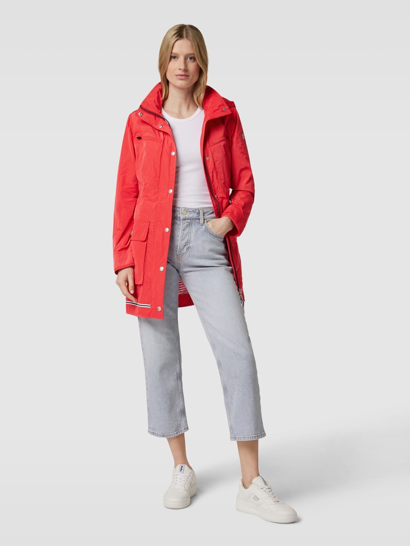 Jacke mit Label-Detail Modell 'ILLUSION' in koralle