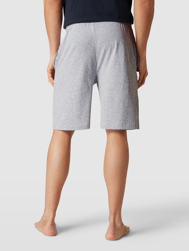 Sweatshorts in melierter Optik in mittelgrau meliert