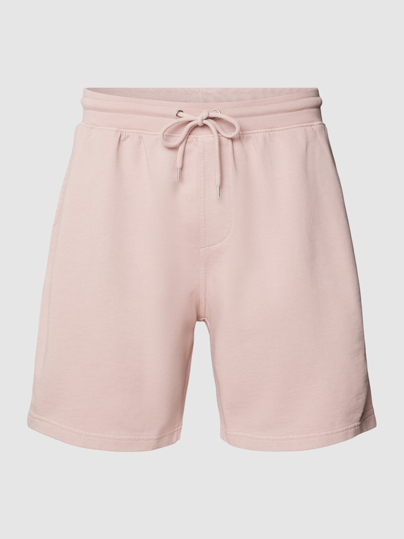 Herren Sweatshorts mit elastischem Bund in hellrosa