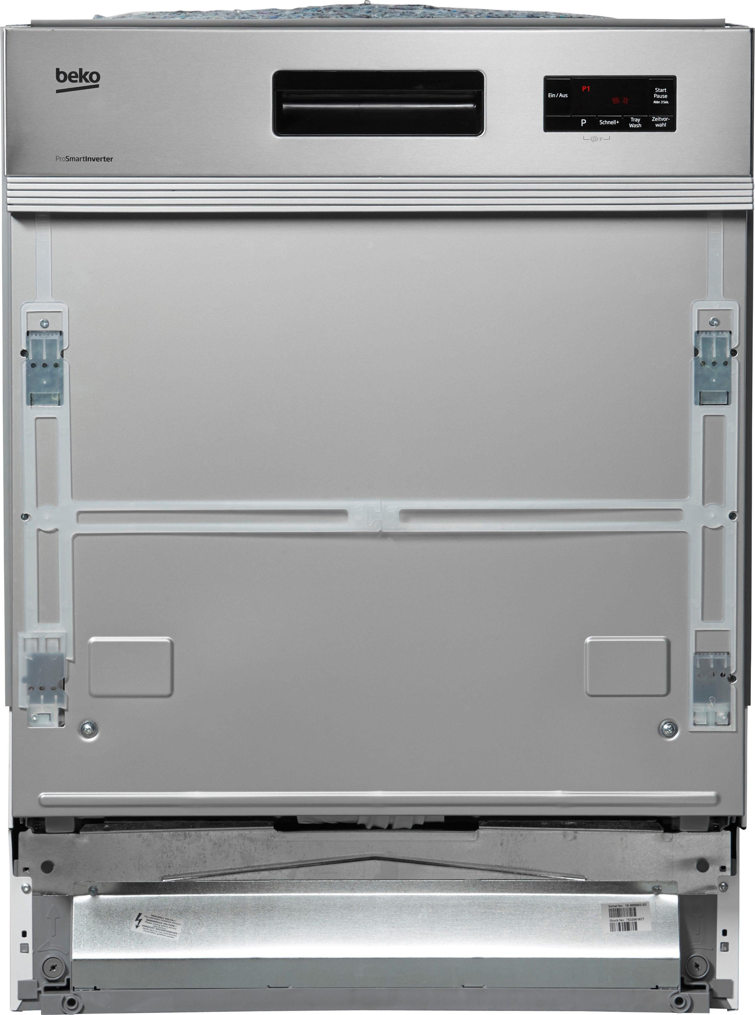 BEKO teilintegrierbarer Geschirrspüler DO55420, DIO55420X4Y, 14 Maßgedecke, mit Schnell + Sauber-Programm