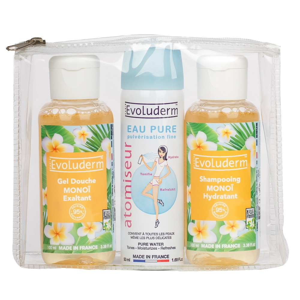 evoluderm Trousse Voyage Fraicheur Monoï Trousse