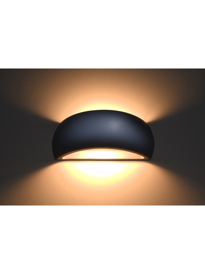 Nice Lamps Wandleuchte Keramik PALERMO in Grau moderne Lampe Licht auf und ab G9 NICE LAMPS günstig kaufen onesize