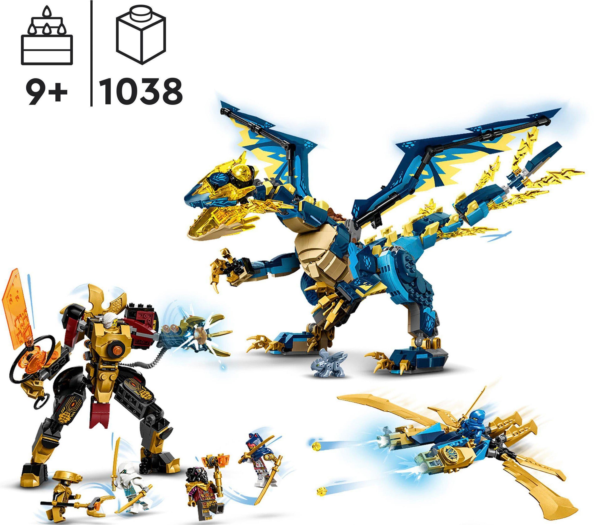 LEGO® Konstruktionsspielsteine Kaiserliches Mech-Duell gegen den Elementardrachen (71796), (1038 St), LEGO® NINJAGO; Made in Europe