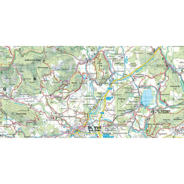 Mittelkärnten, Gurktaler Alpen, Friesach, Feldkirchen, St. Veit an der Glan 1 : 50 000. WK 231 - Wanderkarte