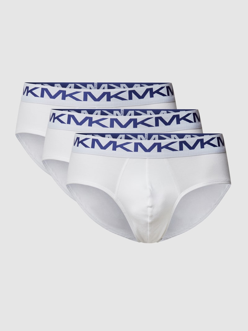 Slip mit Label-Schriftzug in weiß