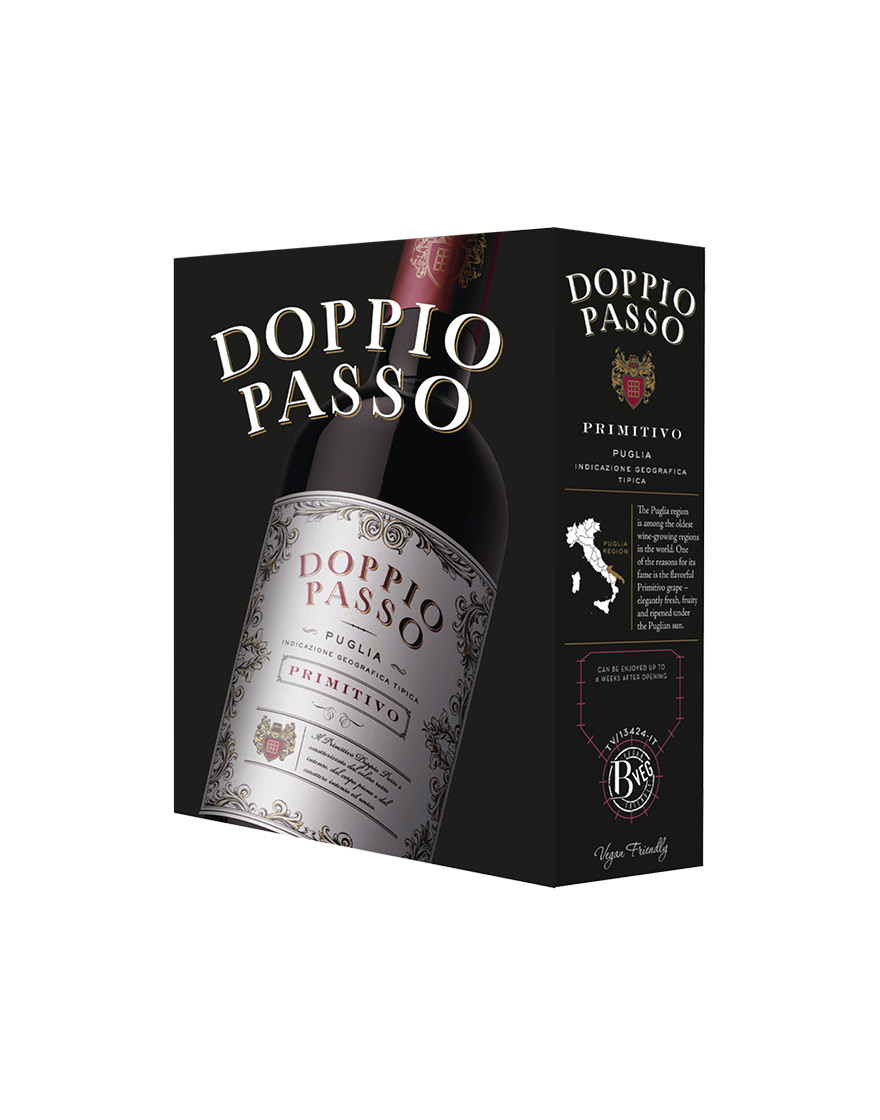 Puglia IGT Primitivo 2021 Doppio Passo 3 ℓ, Bag in Box