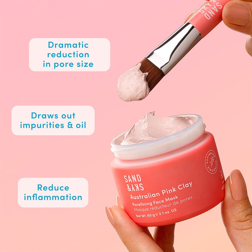 Sand & Sky Australian Pink Clay Porefining Face 60 g