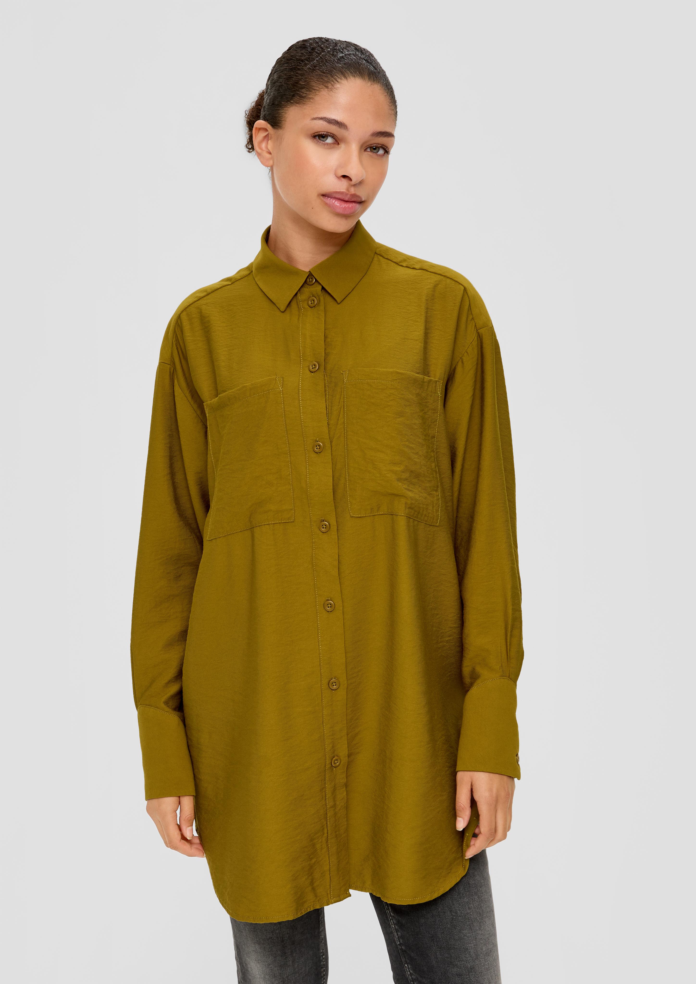 Longbluse aus Viskosemix  2123629-7709