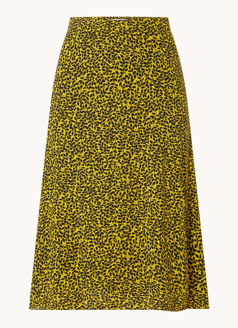 Hobbs  Anette midi rok met print en split
