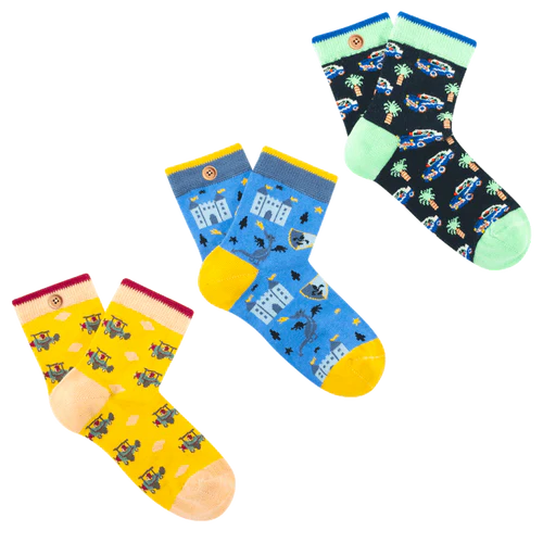 Wonderland blue socks