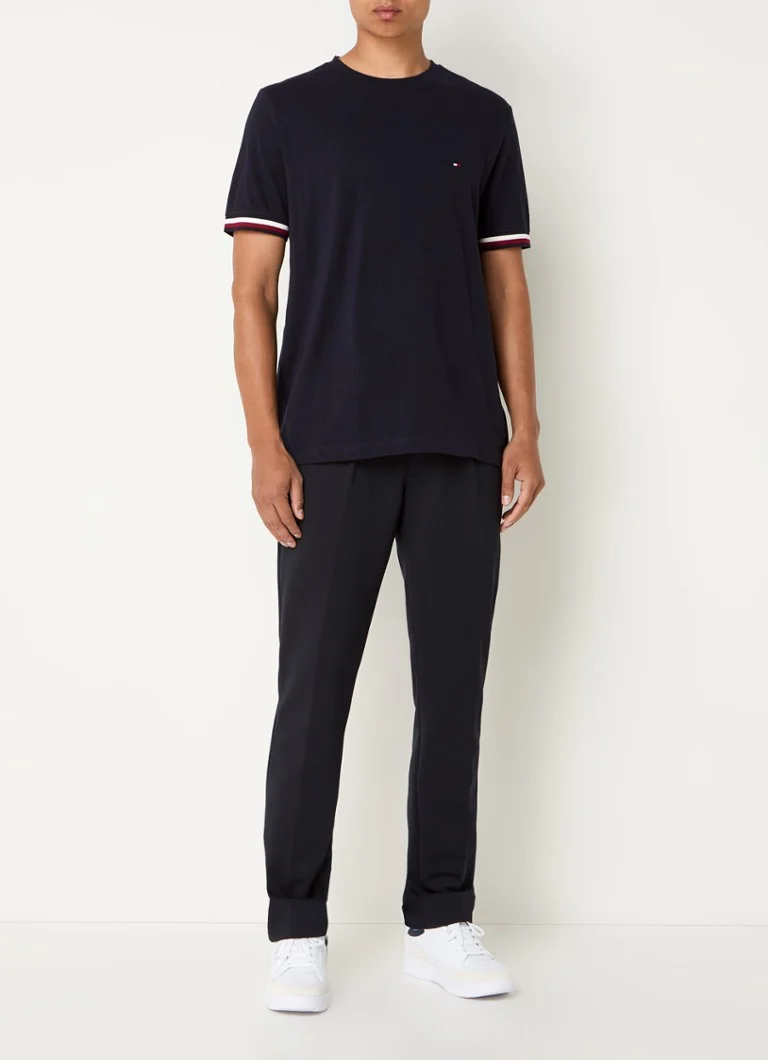 Tricou Tommy Hilfiger din bumbac piqué cu logo