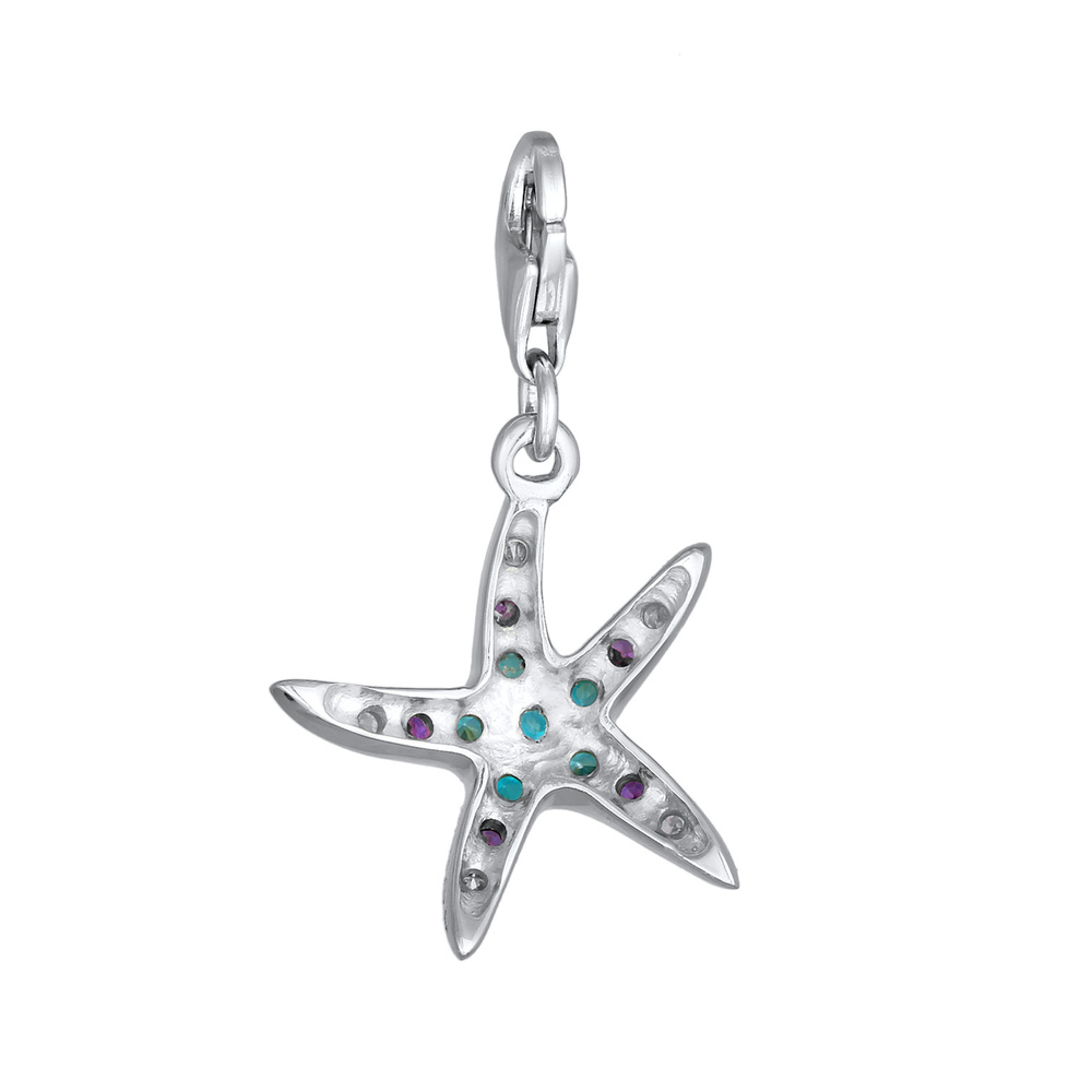 Nenalina Nenalina Amulette Femmes Charm pendentif étoile de mer avec cristaux de zirconium Pendentif
