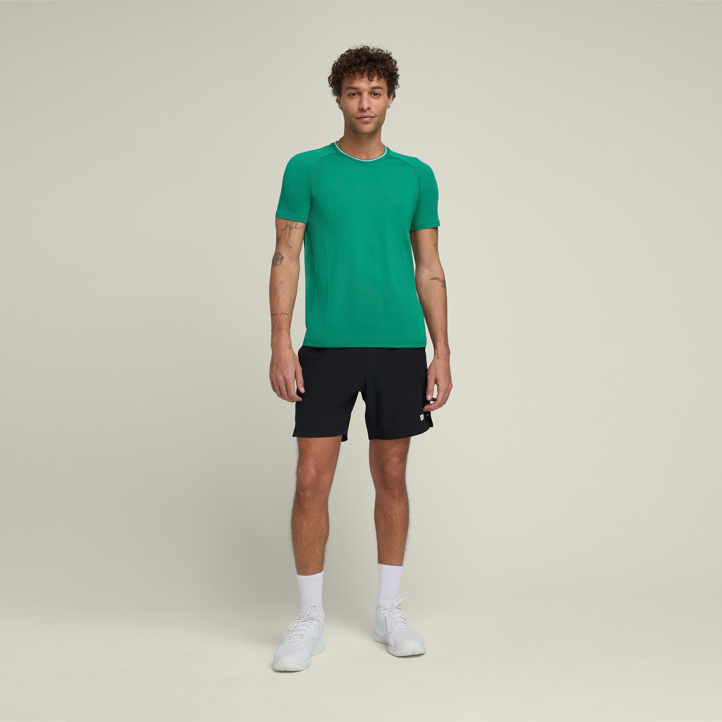 Team Players Seamless Crew T-Shirt Herren - Grün