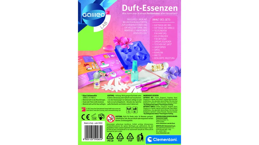 Clementoni - Duft-Essenzen, Parfümlabor