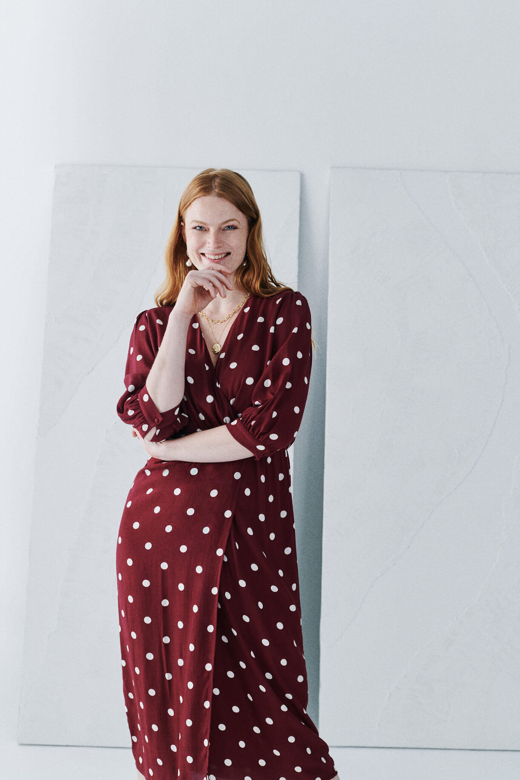 Robe rayan bordeaux femme