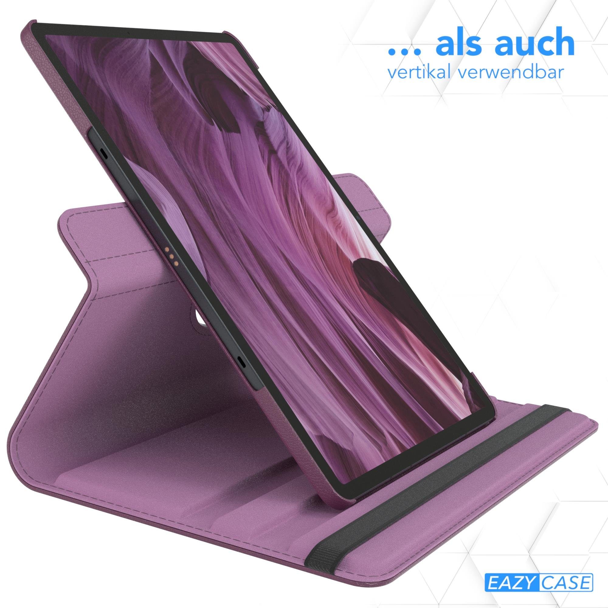 EAZY CASE Tablet-Hülle Rotation Case für Samsung Galaxy Tab S7 Plus / S8+ 12,4 Zoll, Tablet-Hülle Bookstyle Case Fullcover Schutz Tasche Stehfunktion Lila