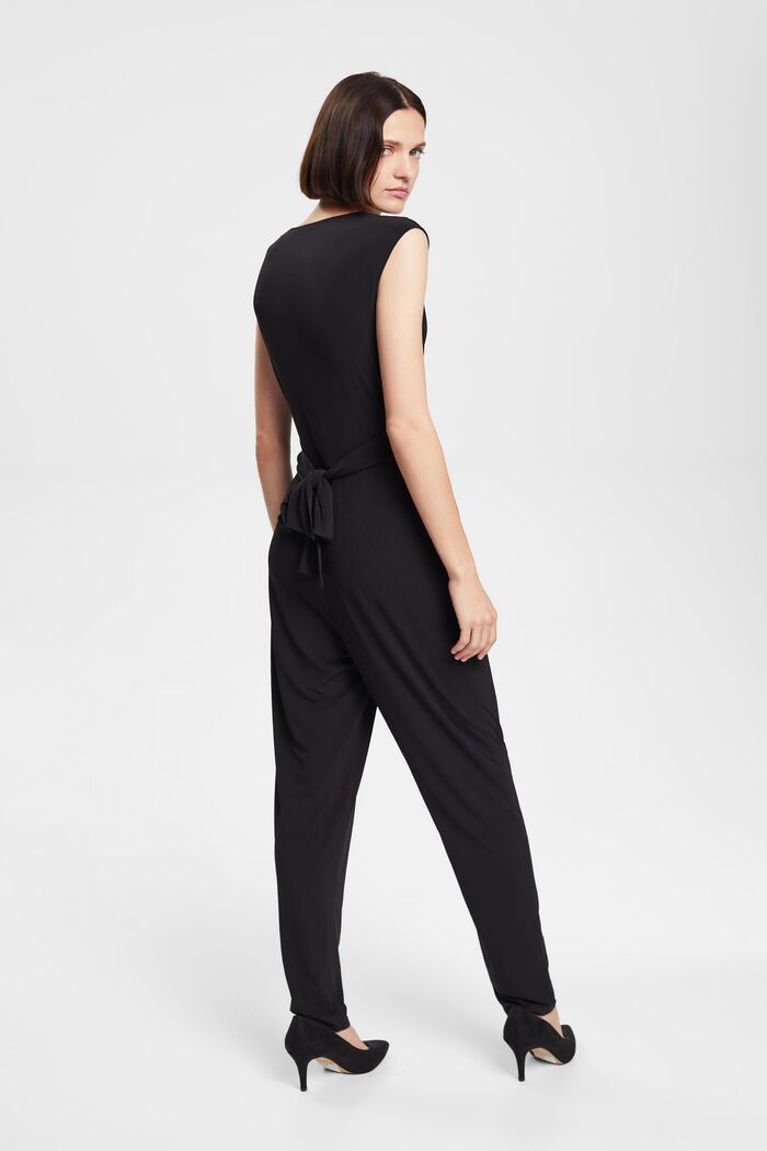 Jumpsuit aus Jersey mit Taillengürtel