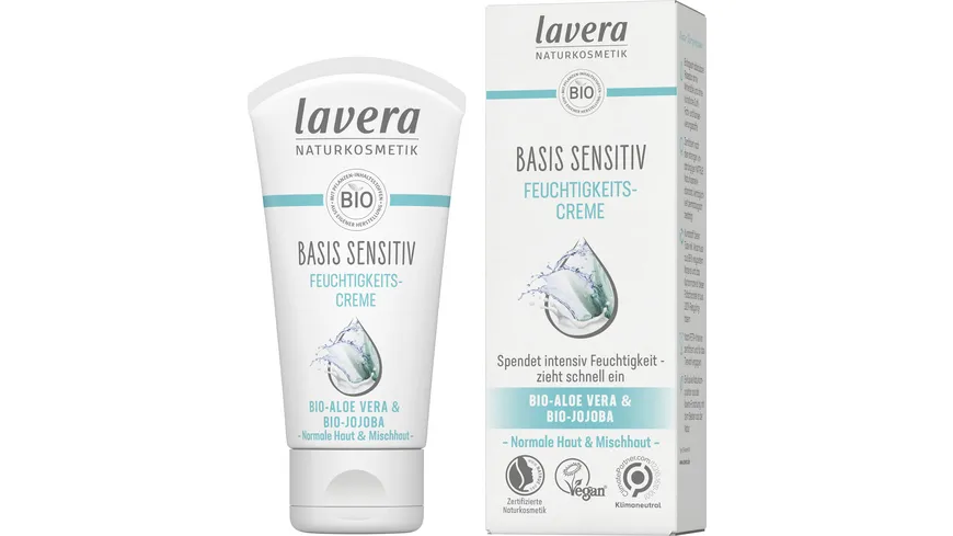 lavera BASIS SENSITIV Feuchtigkeitscreme 50 ml