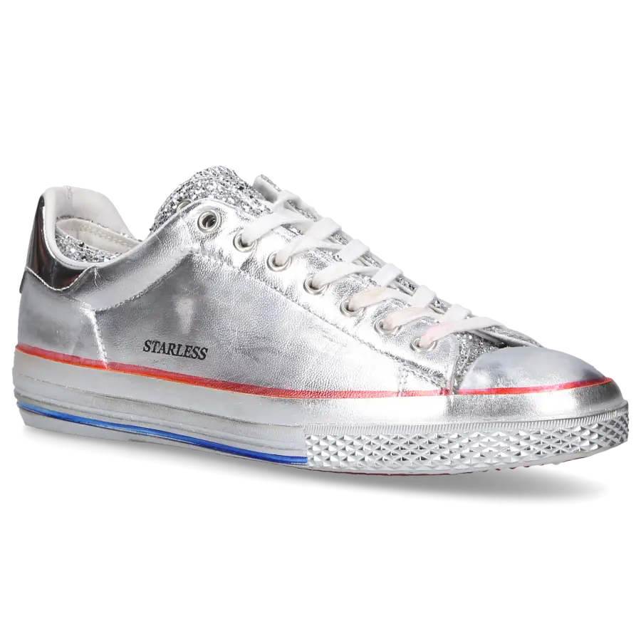Hidnander - Sneaker low 1F20S Kalbsleder - silber