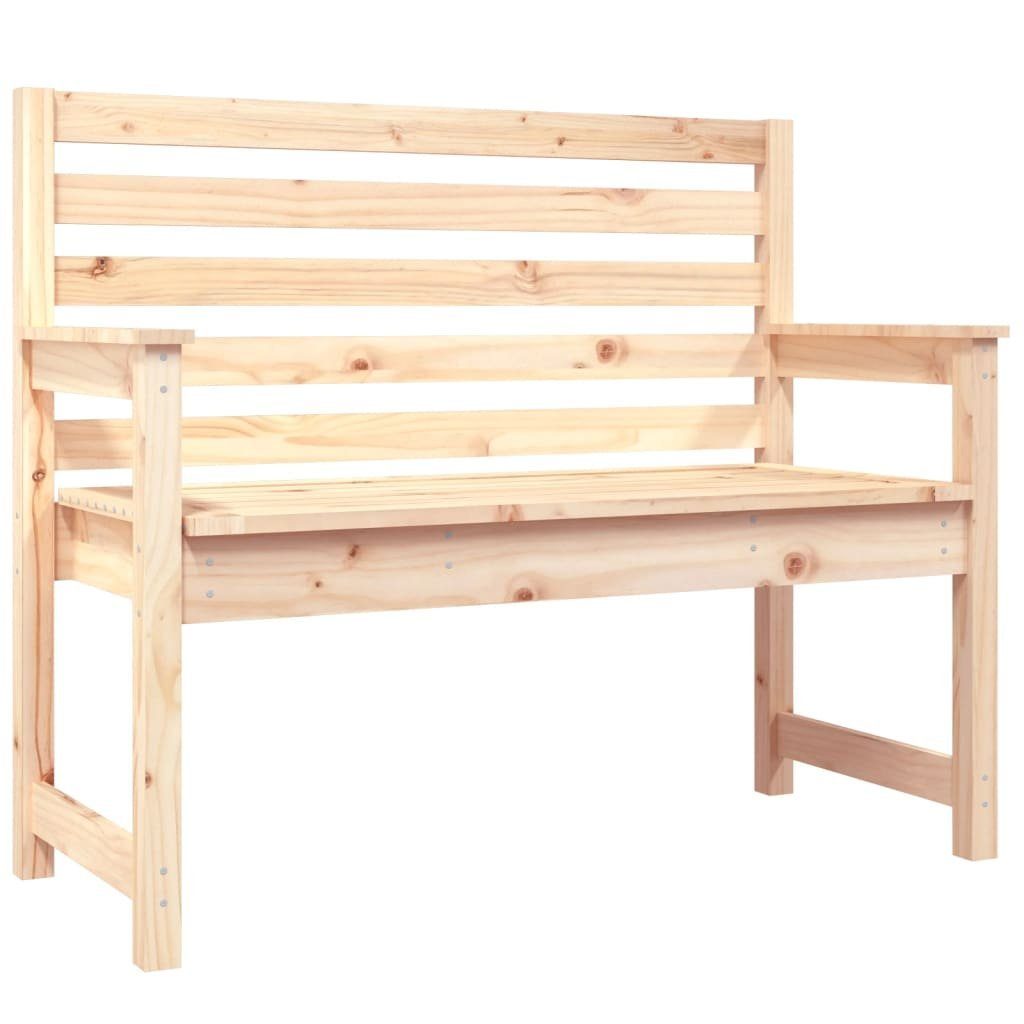 vidaXL Gartenbank Gartenbank 109x48x91,5 cm Massivholz Kiefer (1-St)