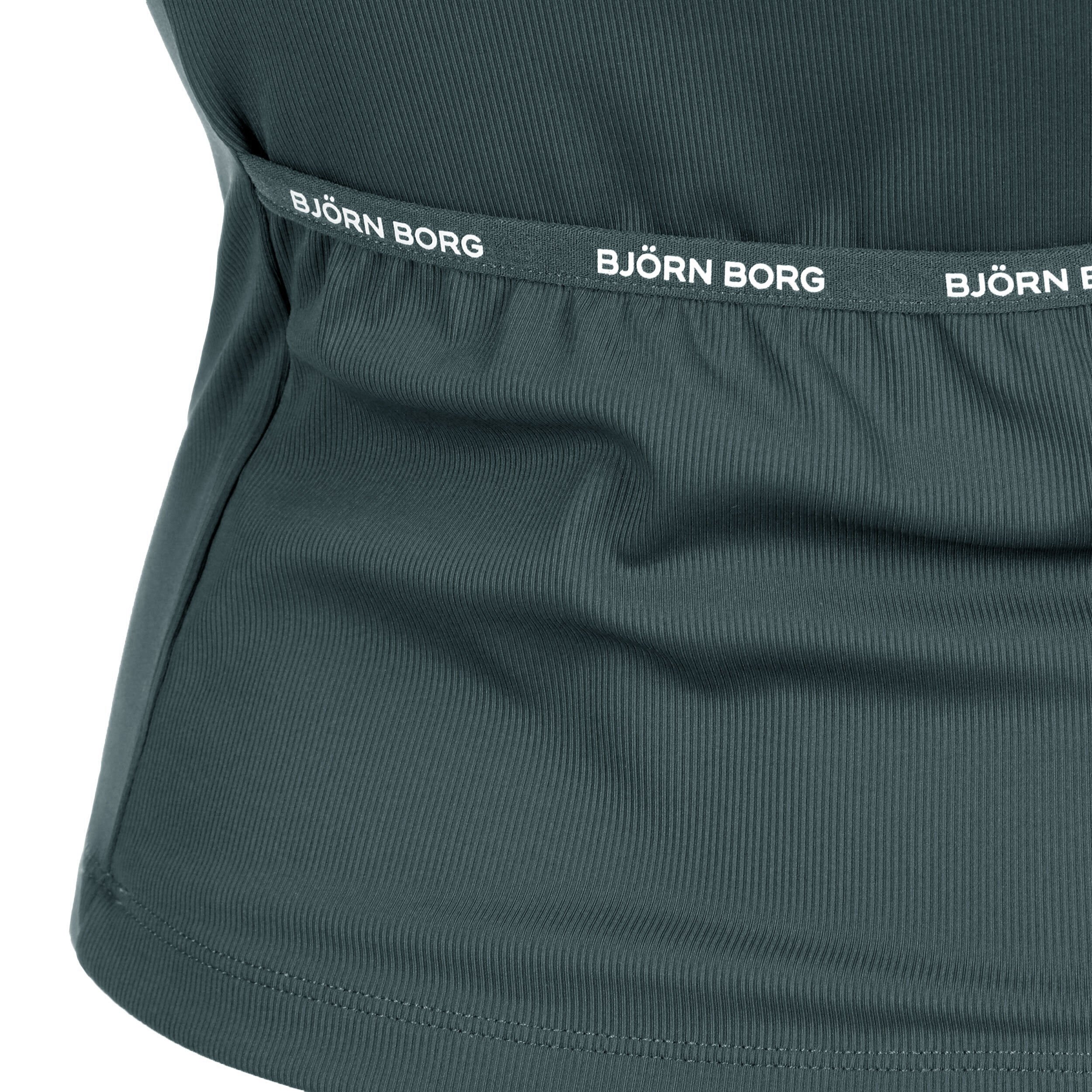 Ace Rib Pocket Tank-Top Damen - Dunkelgrün