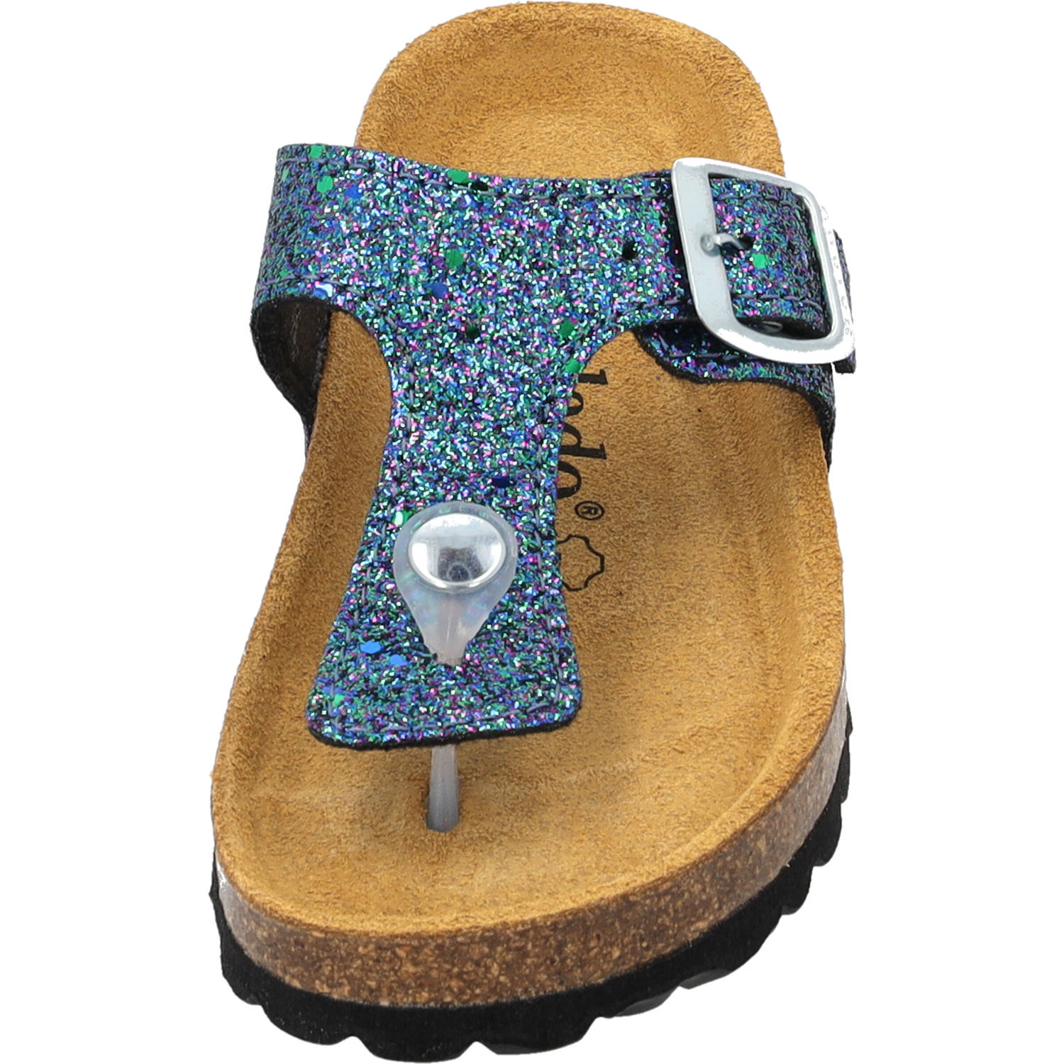 Palado Kids Kos G Glitzer, Zehentrenner, Kinder, Blau