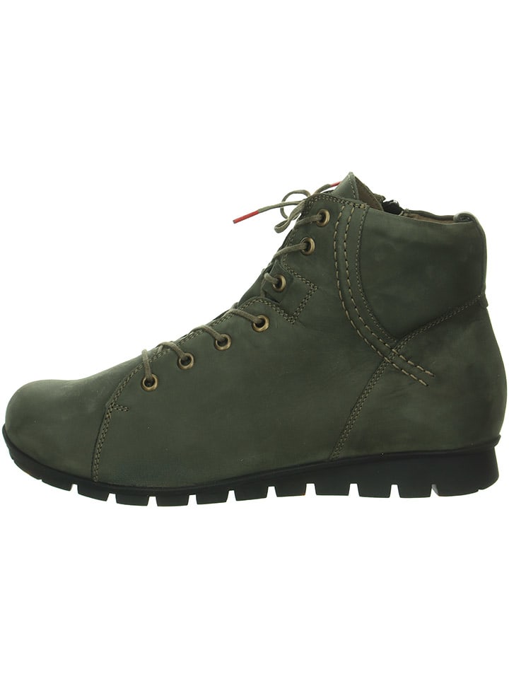 Think! Leder-Boots in Khaki günstig kaufen