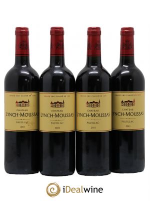 Château Lynch Moussas 5ème Grand Cru Classé  2011 - Lot de 4 Bouteilles