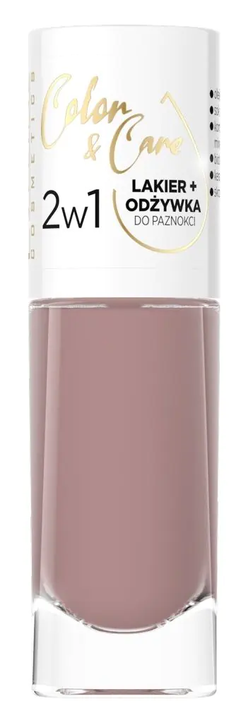 „Eveline Color & Care“ nagų lakas su puoselėjančia formule 124