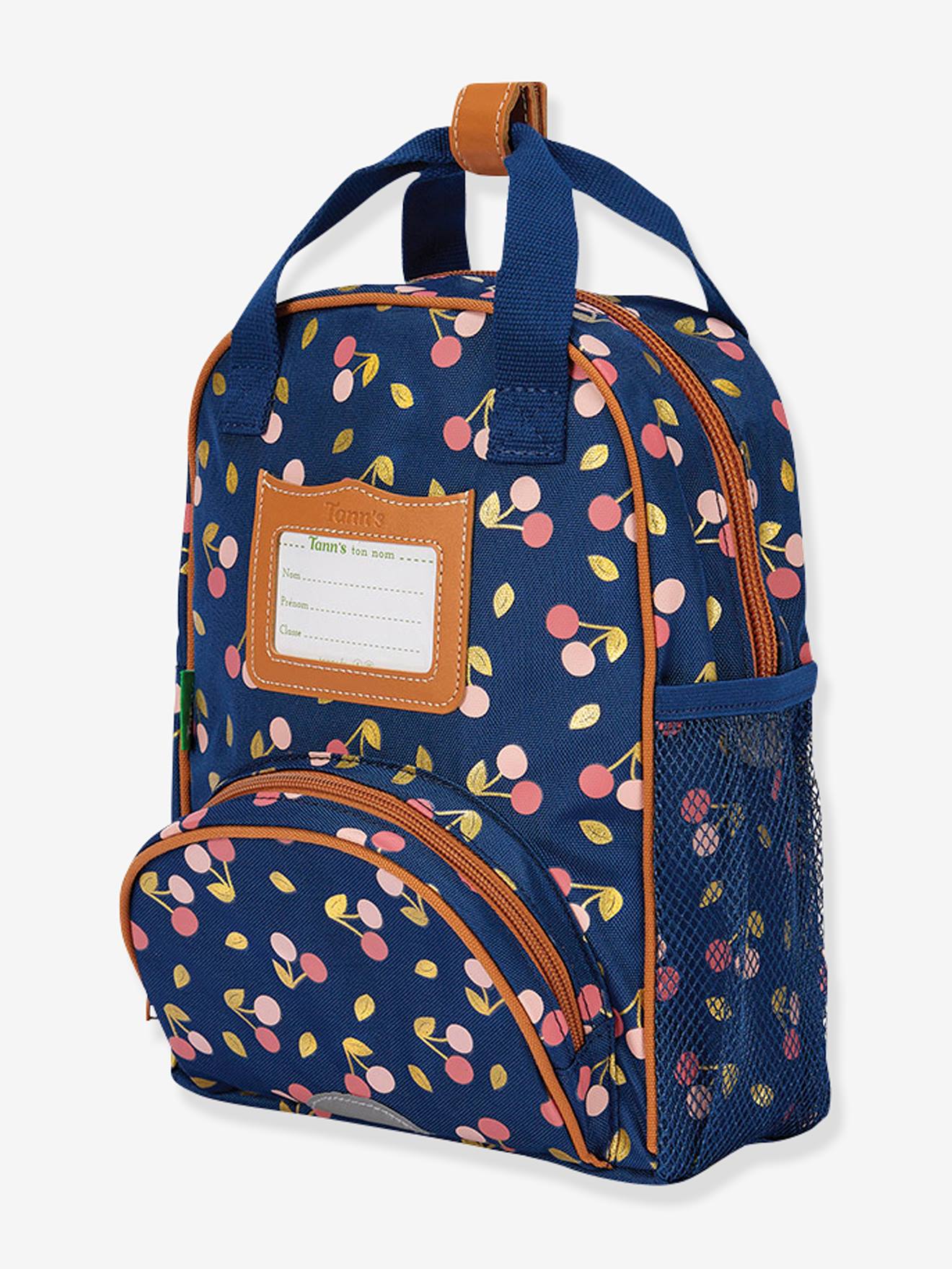 Sac à dos fille Alexa TANN'S bleu imprimé cerises