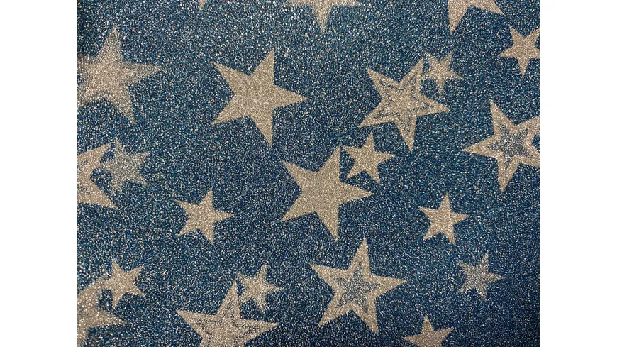 Geschenktüte gross - Sterne Glitter - 23x18x10cm sortiert