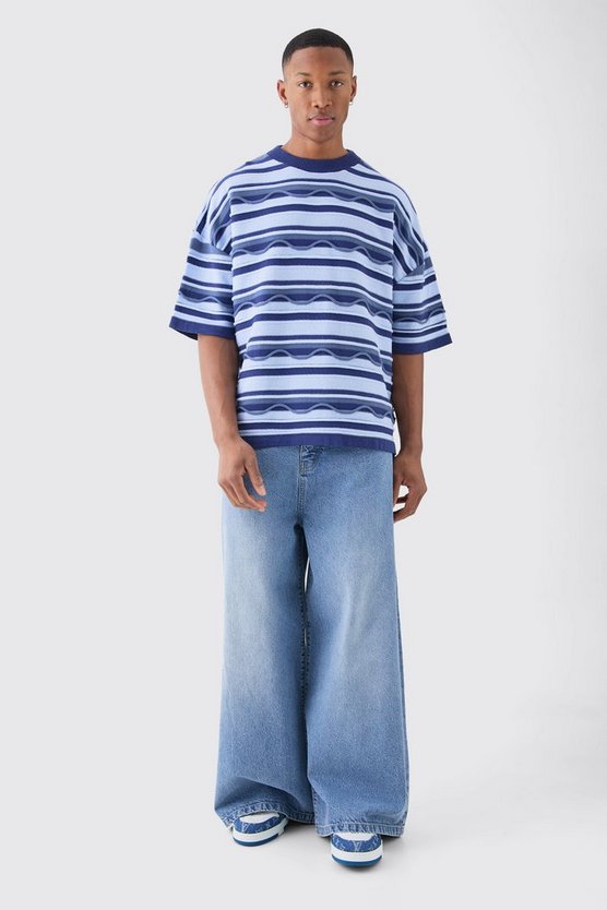 Oversize Jacquard T-Shirt